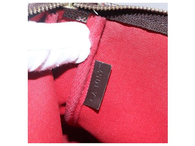 Pochette Accessori Damier Mini Louis Vuitton Marrone - vista 7