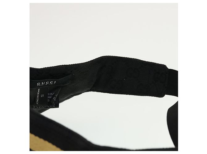 Visière en toile Gucci Noir - vue 7