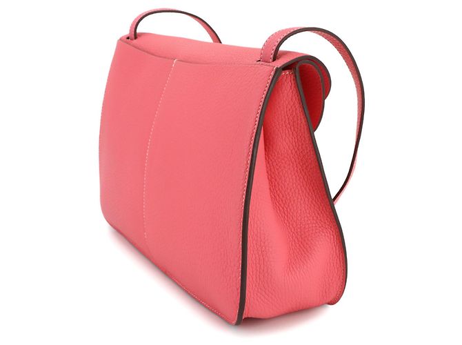 Borsa Hermès Halzan 31 in Rosa Azalea - vista 4