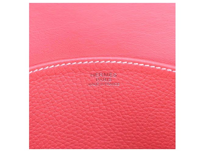 Borsa Hermès Halzan 31 in Rosa Azalea - vista 8