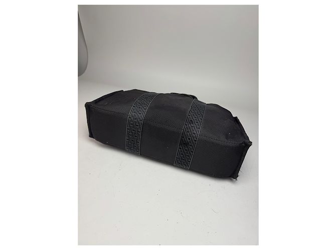 Vintage Hermès Tote Bag anthrazit schwarz Anthrazitgrau - Ansicht 15