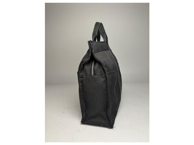 Vintage Hermès Tote Bag anthrazit schwarz Anthrazitgrau - Ansicht 9