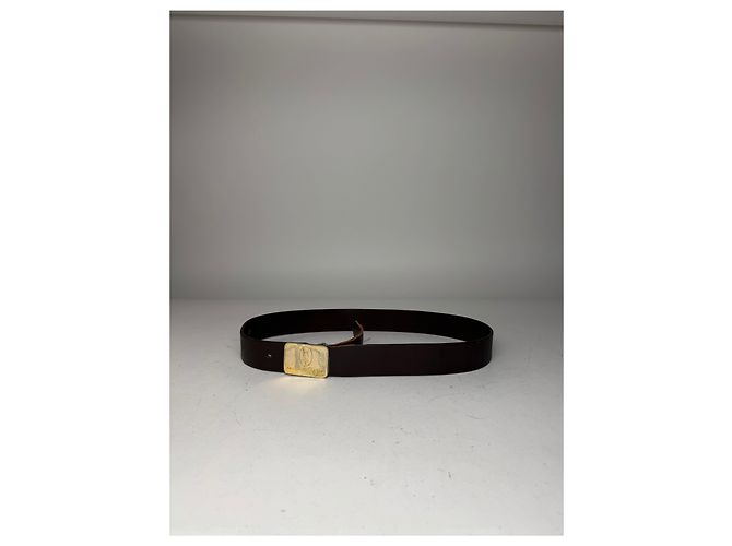 Cintura in pelle vintage Cartier marrone - vista 9