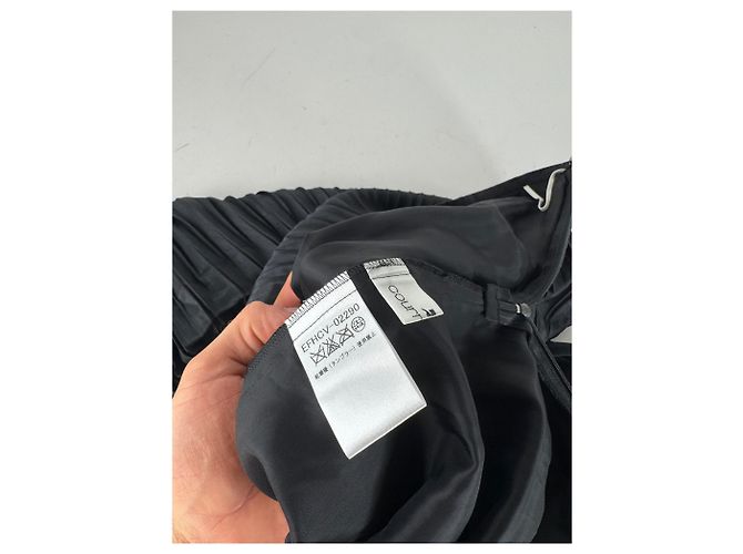 Vintage Courreges Viskose Rock Schwarz M - Ansicht 10
