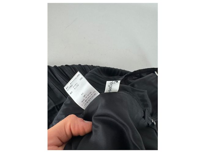 Vintage Courreges Viskose Rock Schwarz M - Ansicht 11