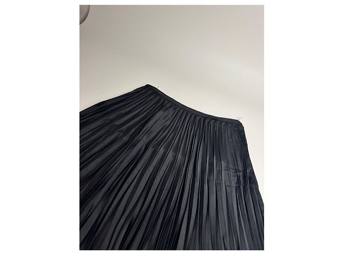 Vintage Courreges Viskose Rock Schwarz M - Ansicht 6