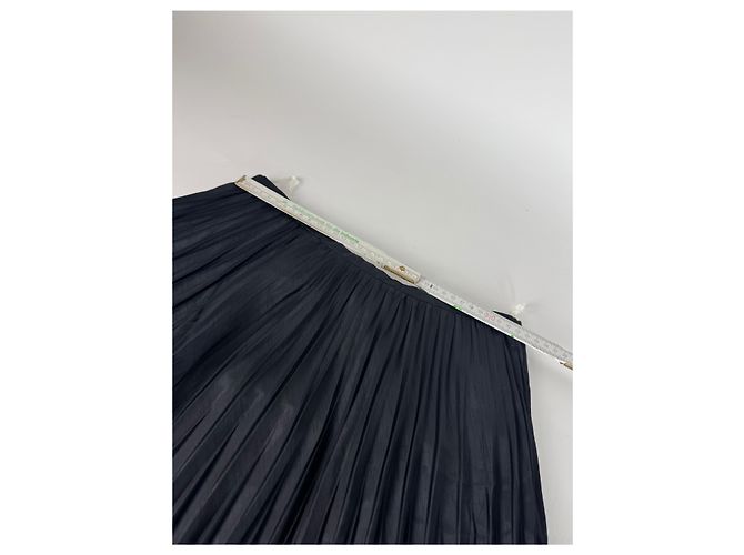 Vintage Courreges Viskose Rock Schwarz M - Ansicht 7