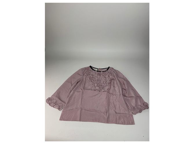 Top in seta viola vintage Marni L Porpora - vista 4
