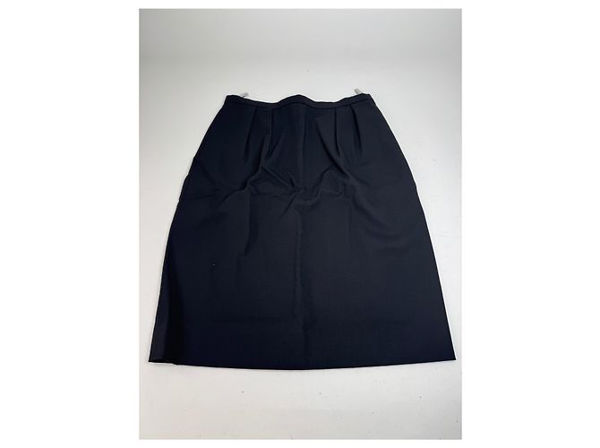 Gonna Midi Vintage Dior Nera M Nero - vista 4