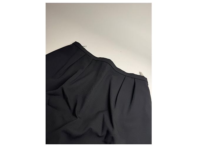 Gonna Midi Vintage Dior Nera M Nero - vista 5