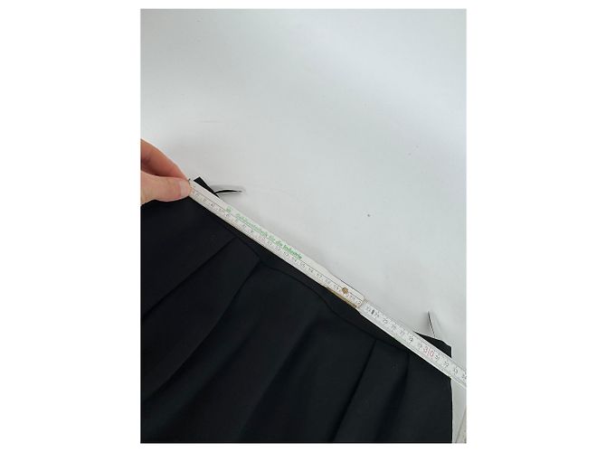 Gonna Midi Vintage Dior Nera M Nero - vista 6