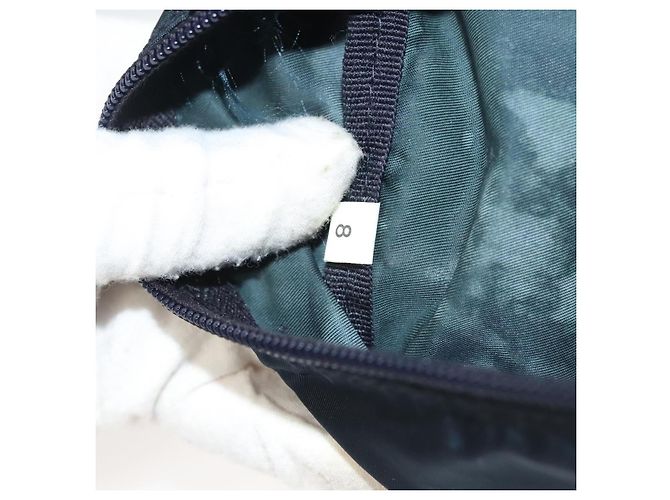Necessaire Prada Zip Around in Tessuto Medium Blu navy - vista 7