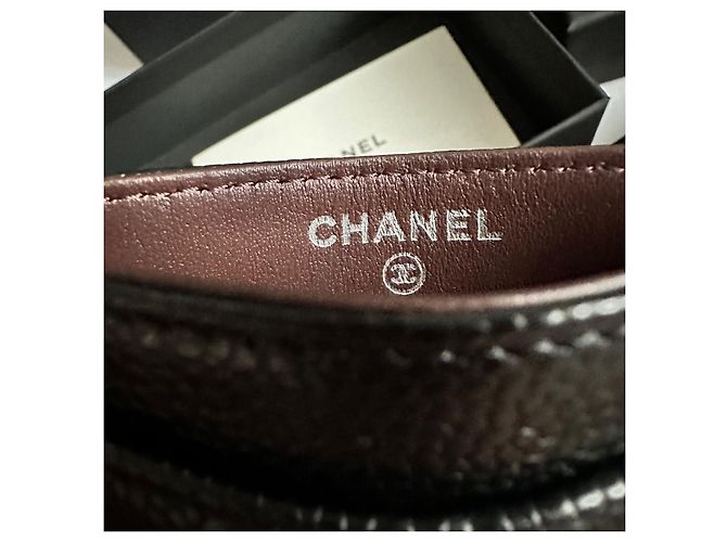 Trendy CC Tarjetero clásico de Chanel Negro Hardware de plata - vista 6