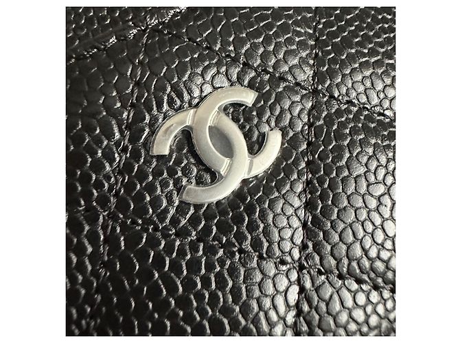 Trendy CC Tarjetero clásico de Chanel Negro Hardware de plata - vista 8