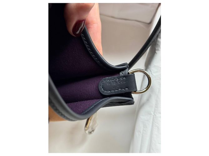 Hermès Neo Evelyne 16 Pelle Nero Caramello Camello Cammello - vista 5
