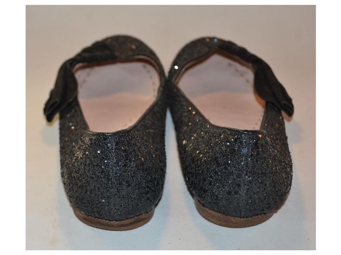 Ballerine Miu Miu paillettes e scamosciato nero - vista 3