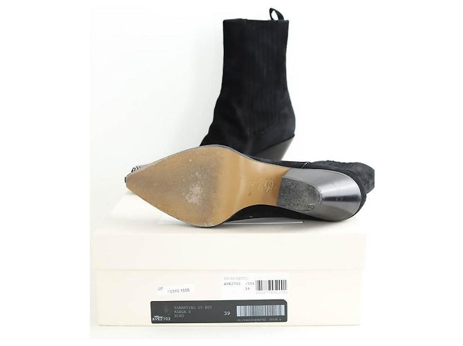 Alexandre Vauthier Botas de ante negro - vista 6