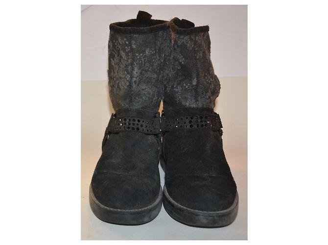 Botines Twin Set en ante negro 37 IT - vista 2