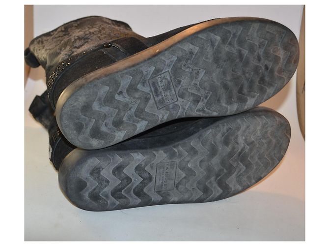 Botines Twin Set en ante negro 37 IT - vista 4