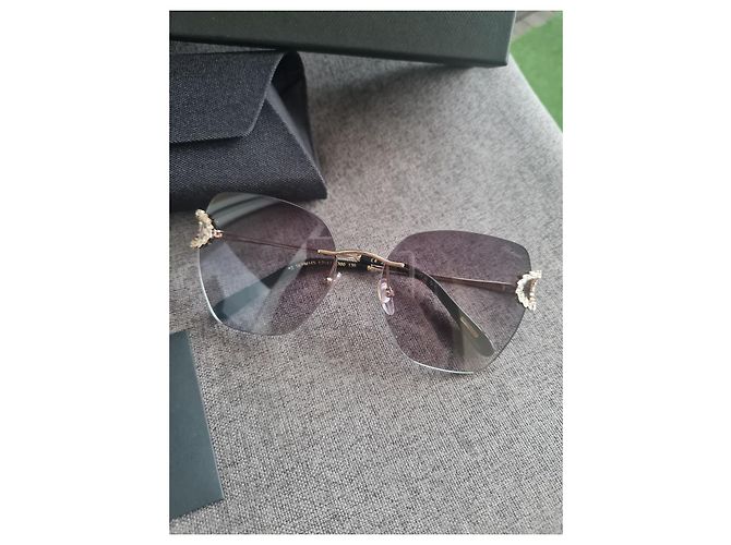 Chopard SCHM14S Sonnenbrille Dunkelgrau Metall Anthrazitgrau - Ansicht 2