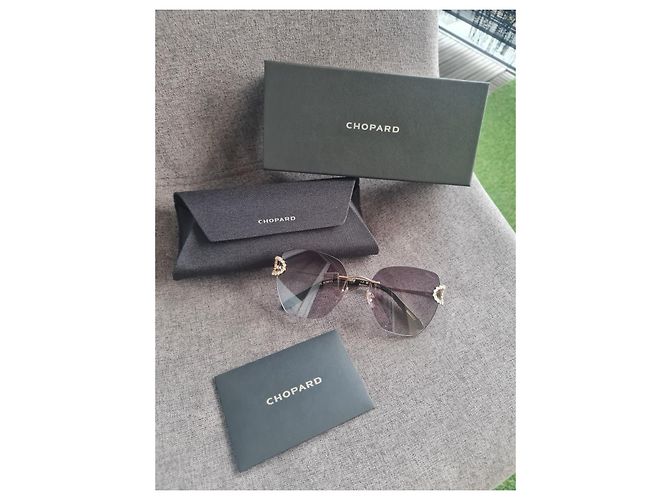 Chopard SCHM14S Sonnenbrille Dunkelgrau Metall Anthrazitgrau - Ansicht 7