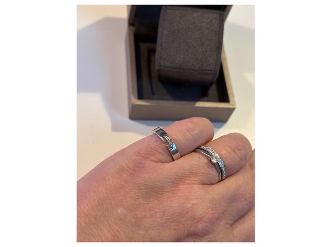 Chaumet Lien Ring aus Weißgold und Diamanten Größe 49 Silber - Ansicht 12