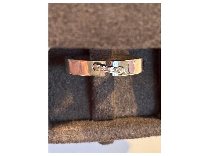 Chaumet Lien Ring aus Weißgold und Diamanten Größe 49 Silber - Ansicht 8