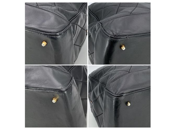 Timeless Chanel Borsa da viaggio weekender in pelle trapuntata nera vintage Nero - vista 4