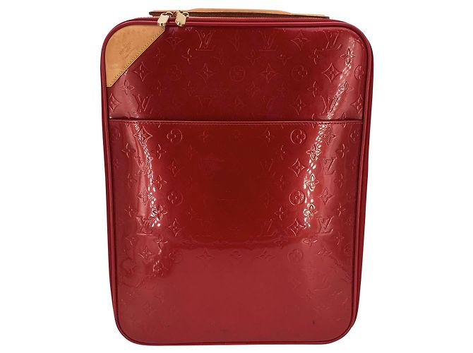 Louis Vuitton Trolley con ruote Monogram Vernis Pegase 45 Rosso - vista 2
