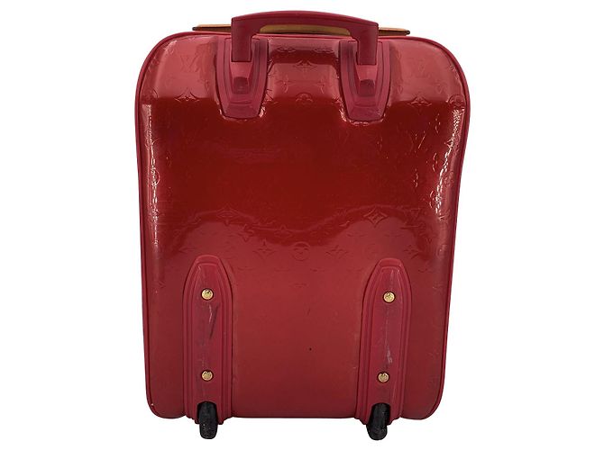 Louis Vuitton Trolley con ruote Monogram Vernis Pegase 45 Rosso - vista 3