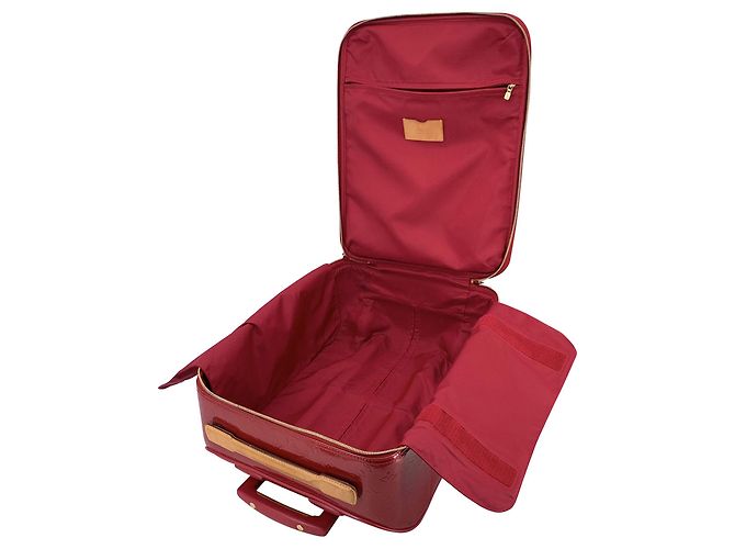 Louis Vuitton Trolley con ruote Monogram Vernis Pegase 45 Rosso - vista 4