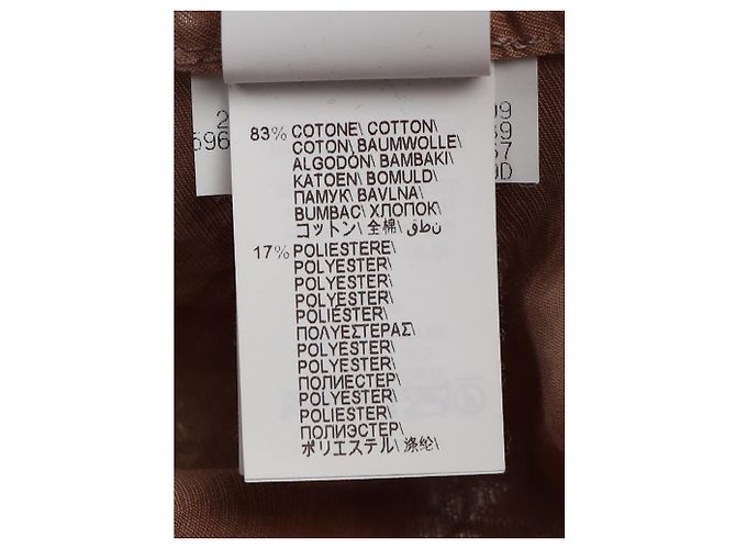 Abrigo de lluvia con capucha en tricotine brillante Brunello Cucinelli en algodón marrón Castaño Roja - vista 7