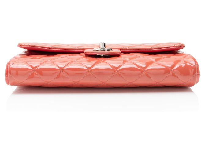 Gabrielle Clutch de charol con cadena de Chanel Rosa - vista 4