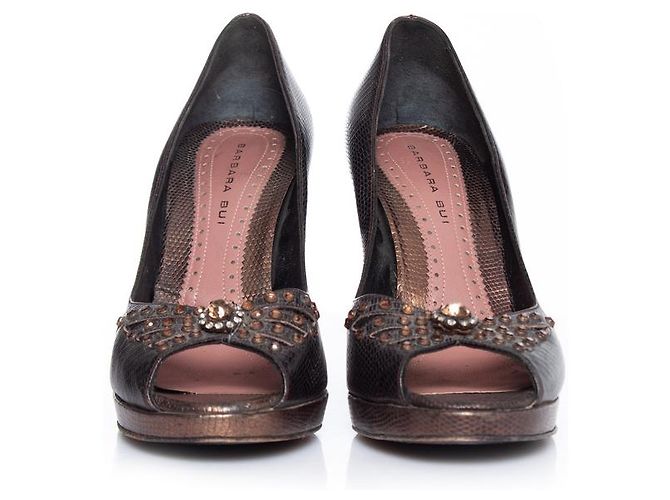 Zapatos de plataforma peep toe Barbara Bui Castaño - vista 4