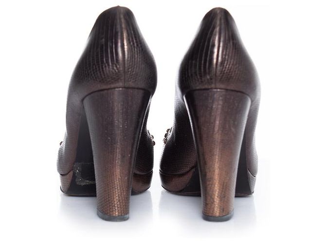 Zapatos de plataforma peep toe Barbara Bui Castaño - vista 6
