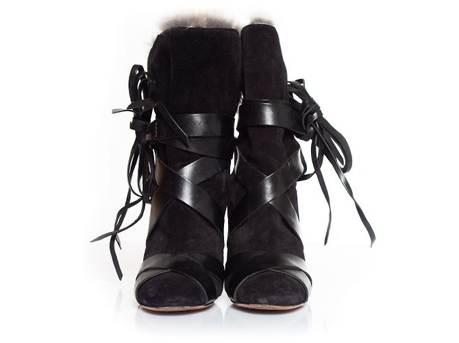 Botines de piel de conejo Neta de Isabel Marant Negro - vista 5