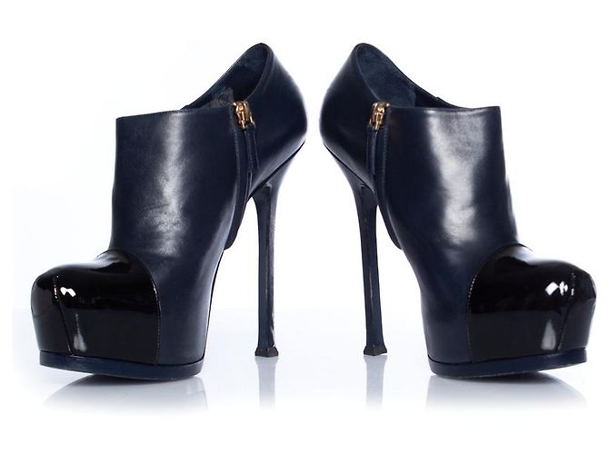 Botines Tribute de Yves Saint Laurent en azul - vista 6