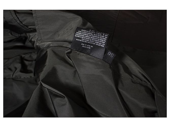 Parka in pelle marrone con cappuccio Prada - vista 6
