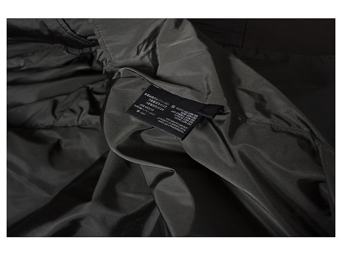 Parka in pelle marrone con cappuccio Prada - vista 7