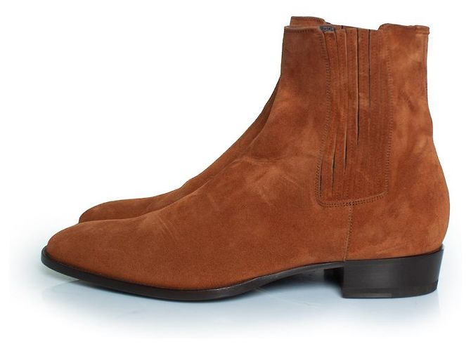 Saint Laurent Western suede Wyatt boots - view 2