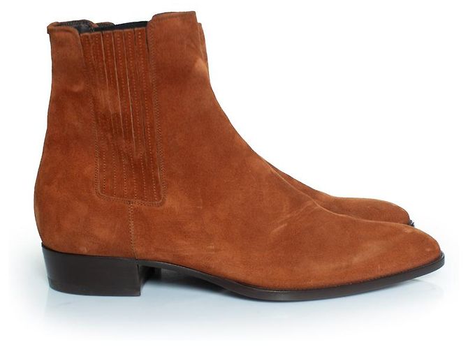 Saint Laurent Western suede Wyatt boots - view 4