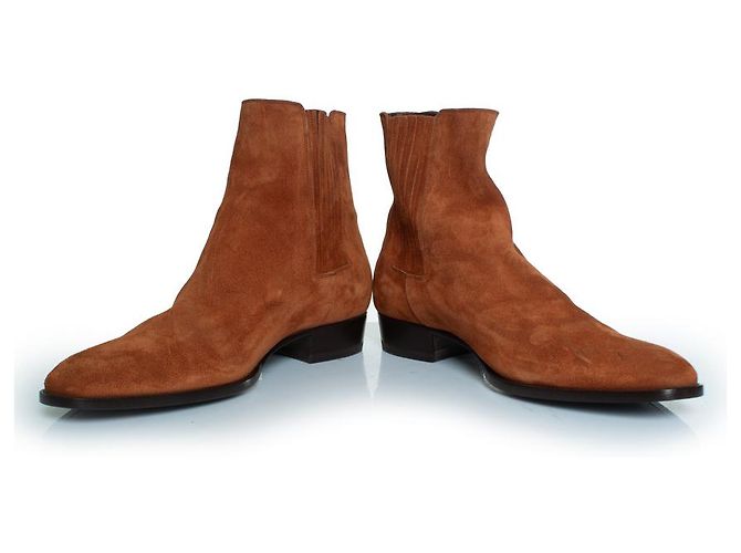 Saint Laurent Western suede Wyatt boots - view 6