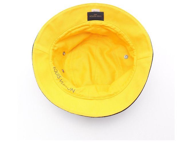 Cappello Bucket in Cotone Monogram Louis Vuitton Nero - vista 3