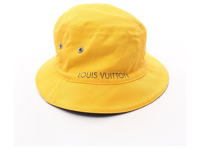 Cappello Bucket in Cotone Monogram Louis Vuitton Nero - vista 7