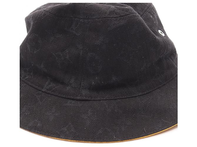 Cappello Bucket in Cotone Monogram Louis Vuitton Nero - vista 8