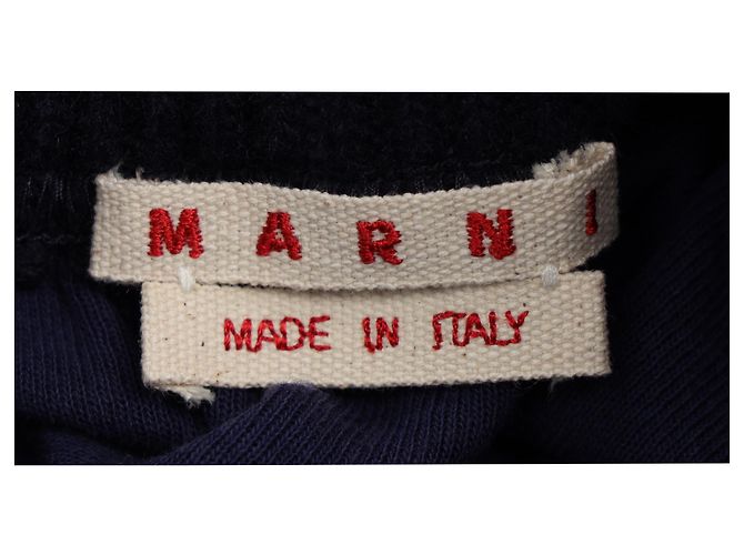Marni Minirock mit gestricktem Bund aus lila Polyamid - Ansicht 4
