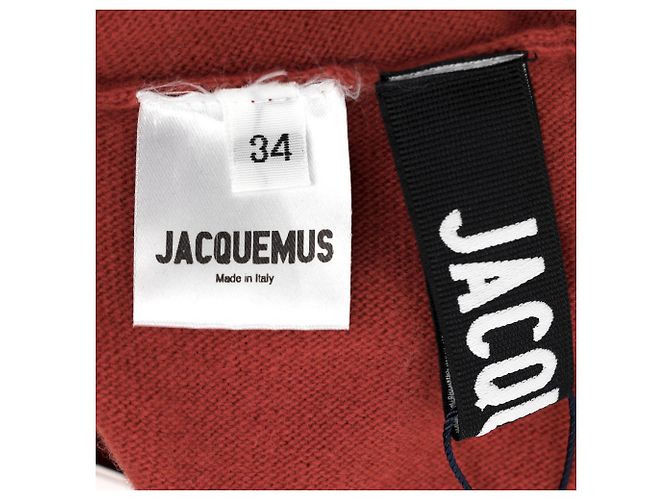 Maxikleid Jemaa mit Schlitz aus Rostwolle von Jacquemus Orange - Ansicht 4