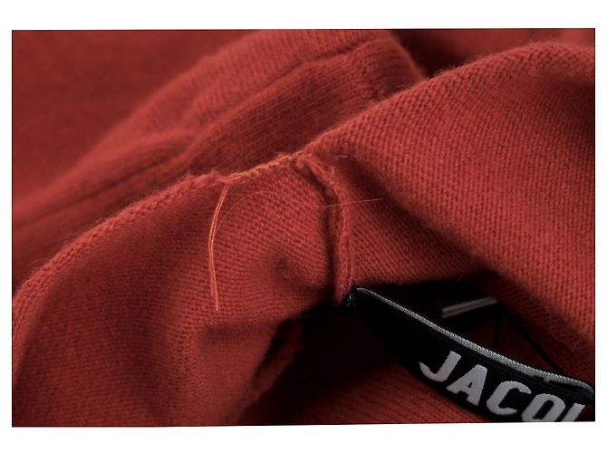 Maxikleid Jemaa mit Schlitz aus Rostwolle von Jacquemus Orange - Ansicht 7