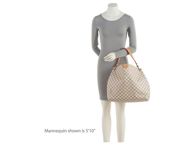 Louis Vuitton Damier Azur Graceful MM Hobo Blu - vista 5