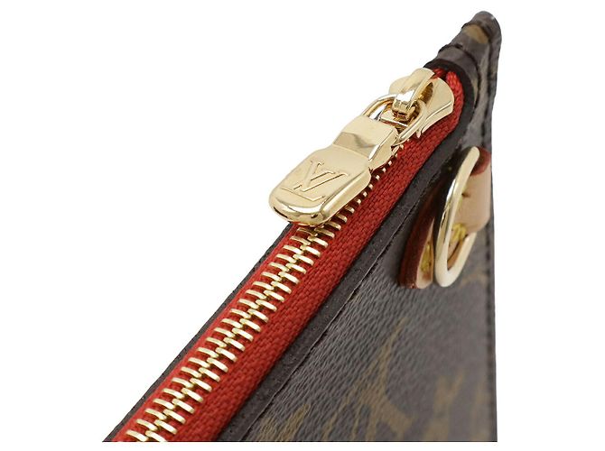 Pochette Neverfull Monogram Louis Vuitton Rosso - vista 4